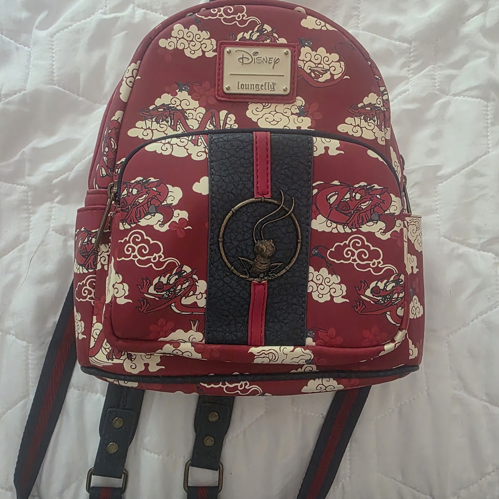 Disney Loungefly Mushu And Cricket Backpack